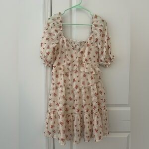 Floral Puff Sleeve Dress